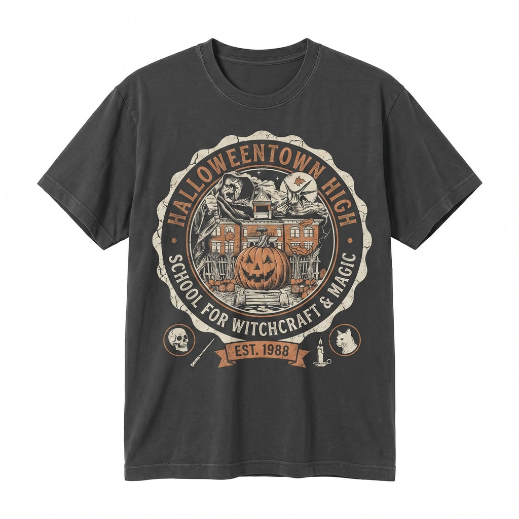 Vintage Halloweentown Retro Spooky Season Sweatshirt 90s Graphic Apparel Unisex TShirt