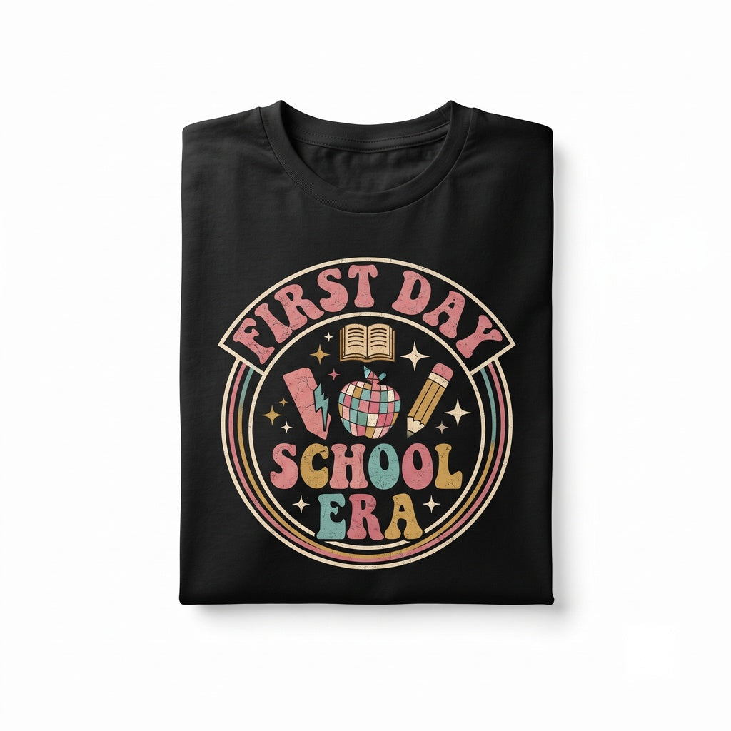 First Day of School Retro Teacher Back to Class Welcome Present Graphic Unisex TShirt