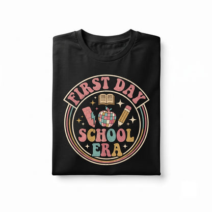 First Day of School Retro Teacher Back to Class Welcome Present Graphic Unisex TShirt
