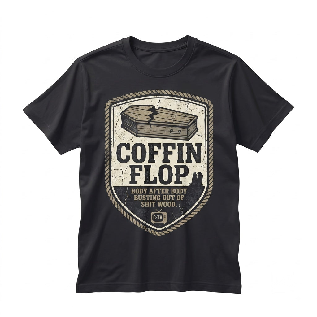 Funny Coffin Flop Corncob TV Parody Sketch Comedy Novelty Graphic Gift Unisex TShirt