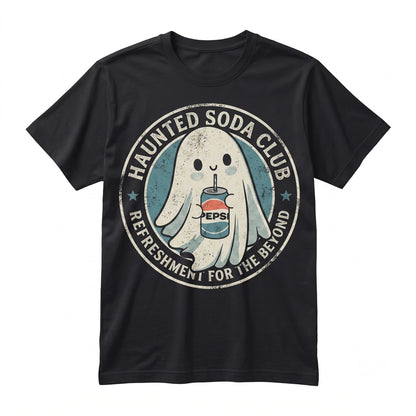 Funny Retro Spooky Cola Ghost Graphic Soda Pop Lover Halloween Apparel Unisex TShirt