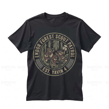 Cute Ewok Forest Moon of Endor Graphic Sci-Fi Gift Vintage Apparel Unisex TShirt