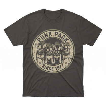 Punk Mohawk Chihuahua Gothic Dog Grunge Graphic Pet Lover Apparel Unisex TShirt