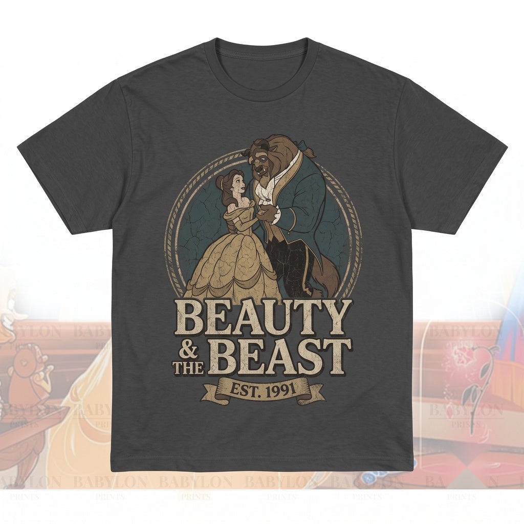 Oversized Belle Princess Fairytale Vacation Graphic Unisex TShirt