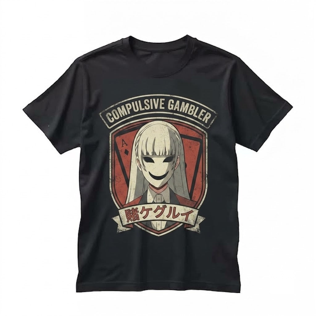Yumeko Jabami Compulsive Gambler Graphic Anime Manga Waifu Vintage Apparel Unisex TShirt