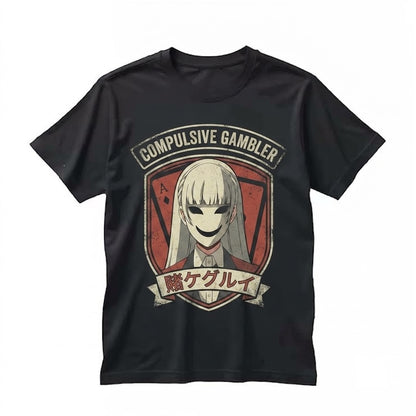 Yumeko Jabami Compulsive Gambler Graphic Anime Manga Waifu Vintage Apparel Unisex TShirt