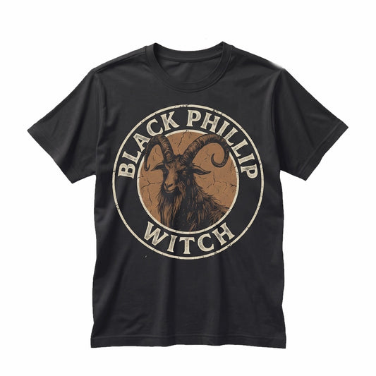 Black Philip Goat Gothic Horror Movie Witch Graphic Unisex TShirt