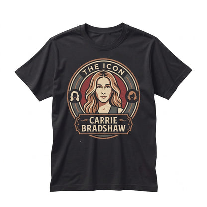 Carrie Bradshaw Vintage NYC Fashion Icon Retro Graphic Gift for Men Women Unisex TShirt