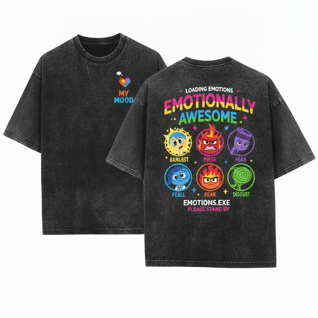 Comfort Colors It's Okay To Feel All The Feels Therapy Teacher Gift Unisex Wash T-Shirt