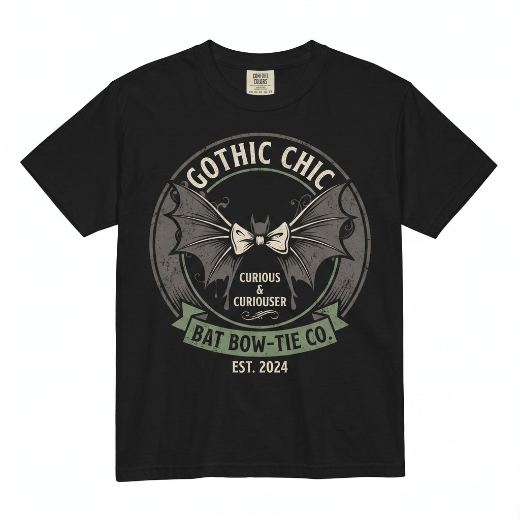 Halloween Bat Lace Gothic Spooky Witchy Fashion Graphic Apparel Unisex TShirt