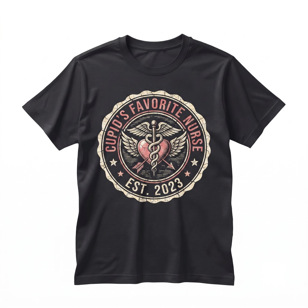Cupid Favorite Nurse Sweatshirt Valentine Holiday Apparel Unisex TShirt