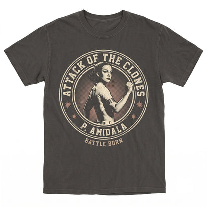 Retro Anakin Skywalker Padme Amidala Vintage Galactic Couple Graphic Top Unisex TShirt