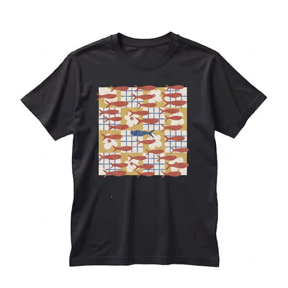 Sardines Vintage Graphic Style Casual Top Unisex TShirt