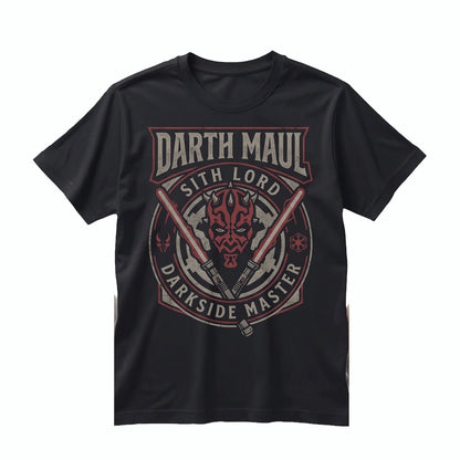 Vintage Darth Maul Shadow Lord Graphic Cotton Apparel, Phantom Menace Retro Dark Side Unisex TShirt
