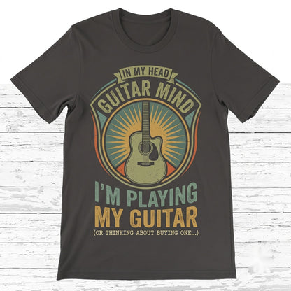 Funny Vintage Guitar Player Gift Musician Instructor Songwriter Rock Band Lover Unisex TShirt