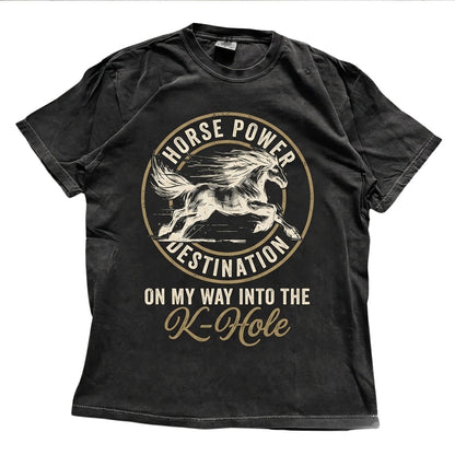 Vintage K-Hole Graphic EDM Rave Party Humor Music Festival Apparel Gift for Raver Unisex TShirt