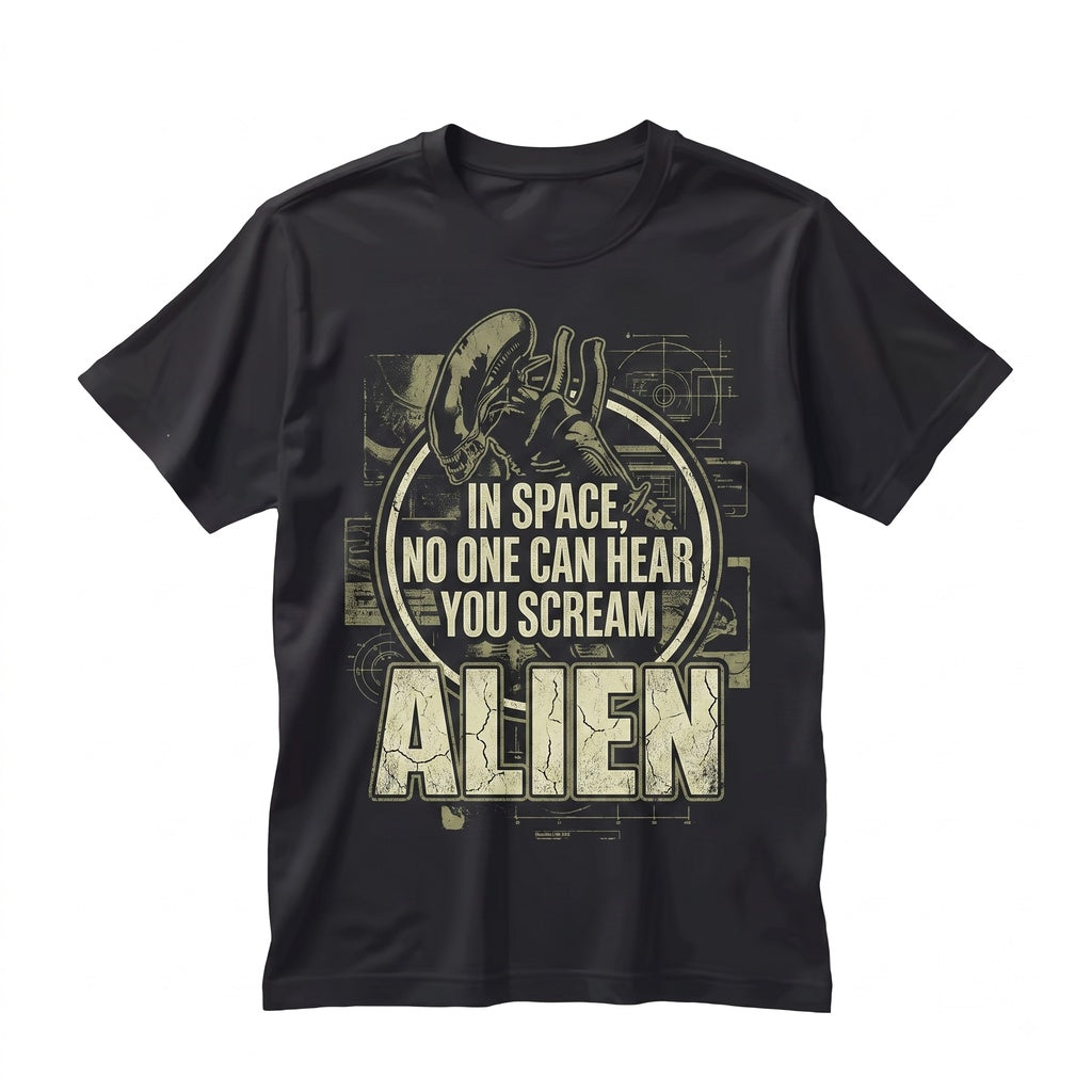 Retro Vintage Sci-Fi Extraterrestrial Horror Alternate Movie Art Graphic Unisex TShirt