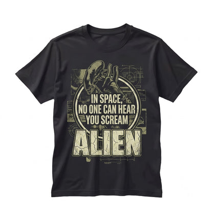 Retro Vintage Sci-Fi Extraterrestrial Horror Alternate Movie Art Graphic Unisex TShirt