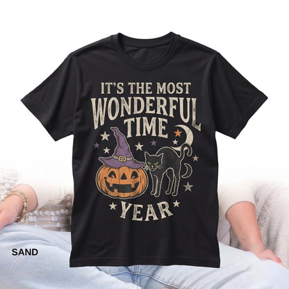 Vintage Halloween Sweatshirt Retro Crewneck 90s Spooky Black Cat Hoodie Witchy Pumpkin Unisex TShirt