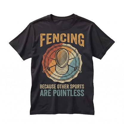 Funny Fencing Sabre Epee Foil Sword Lover Birthday Gift Mom Dad Unisex TShirt