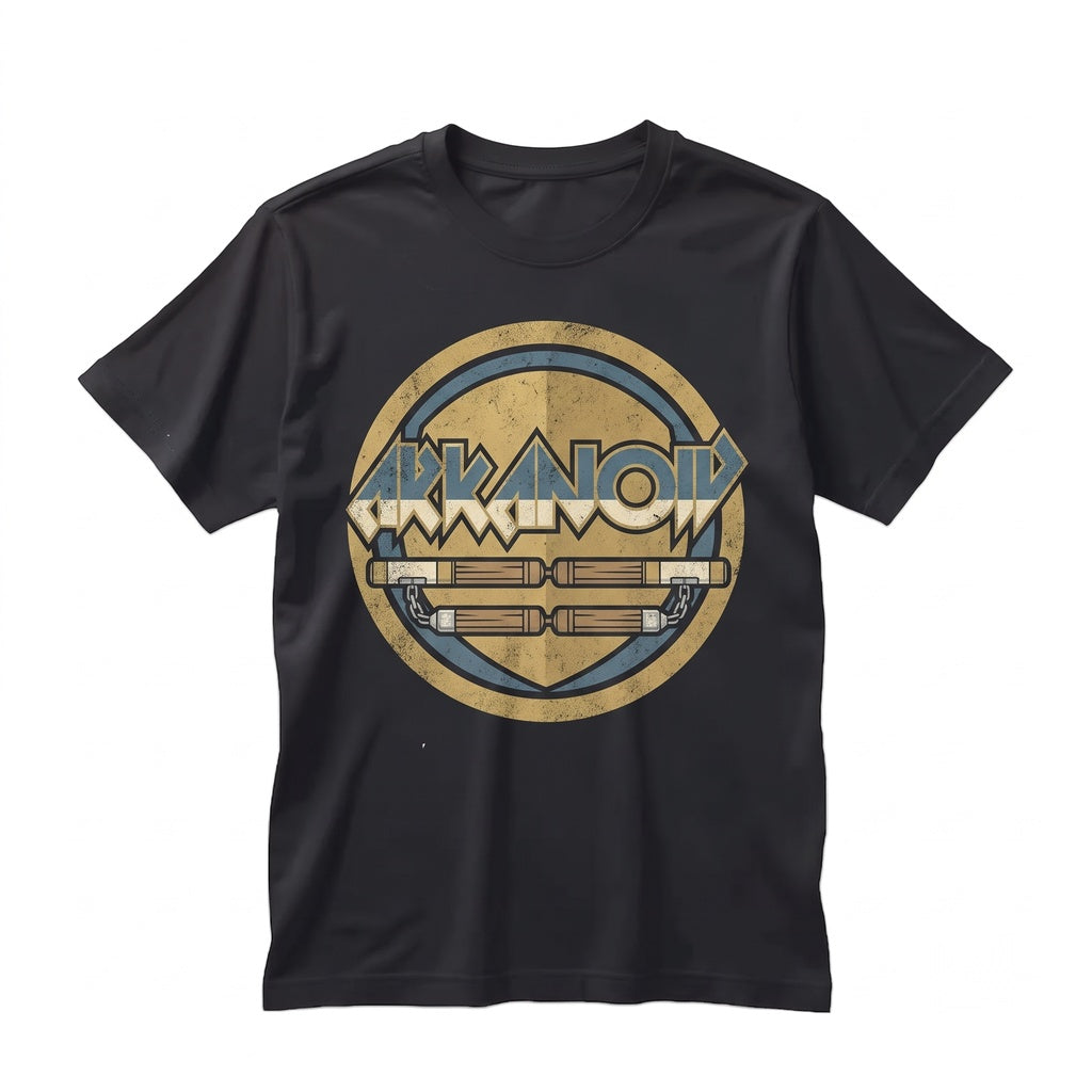 Vintage 80s Retro Arcade Block Breaker Gaming Graphic Unisex TShirt