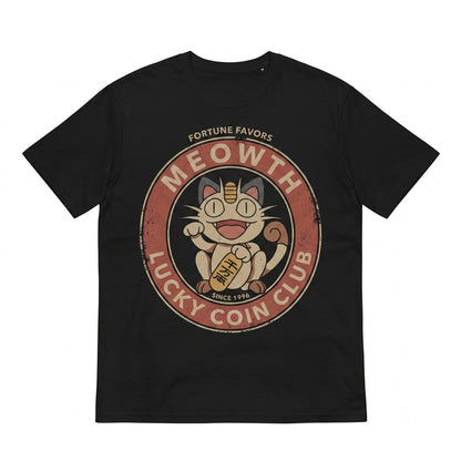 Lucky Cat Meowth Retro Graphic Vintage Japanese Acid Wash Oversized Gamer Gift Unisex TShirt