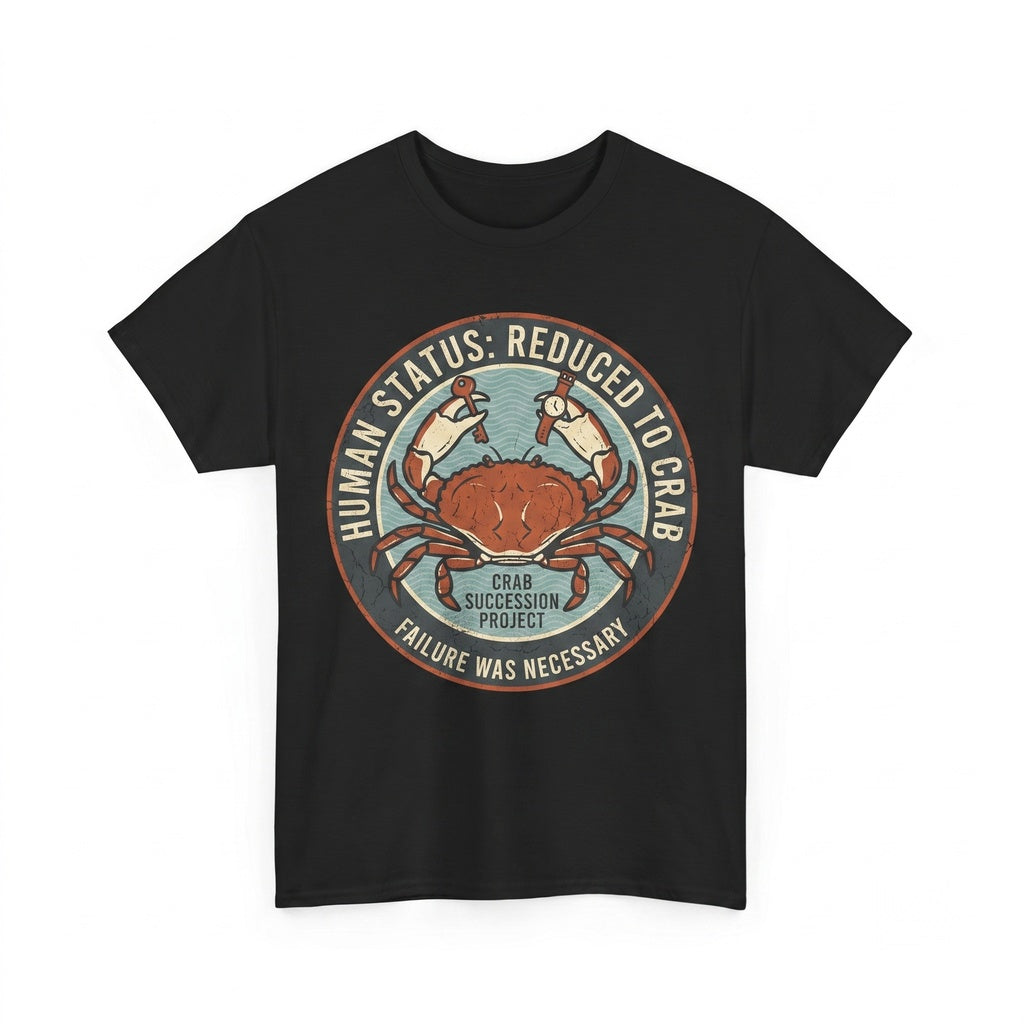 Failed As A Human Vintage Japanese Funny Crab Novelty Graphic Unisex TShirt
