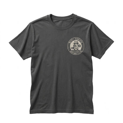 Why I Oughta Raccoon Embroidered Boxing Graphic Vintage Funny Animal Unisex TShirt