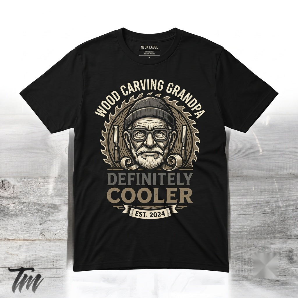 Wood Carving Chainsaw Carpenter Craftsman Timber Whittling Gift Unisex TShirt