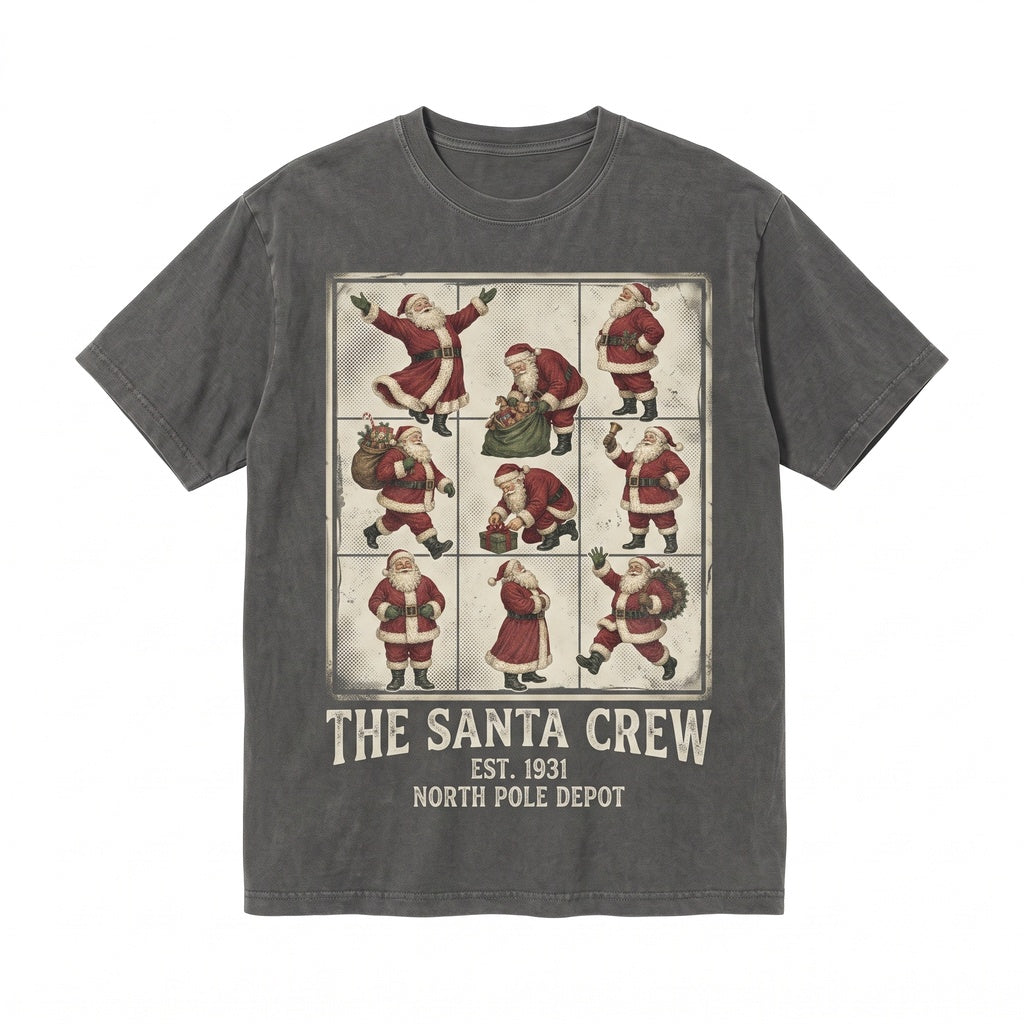 Vintage Santa Claus Retro Christmas Graphic Classic Holiday Lover Gift Apparel Unisex TShirt