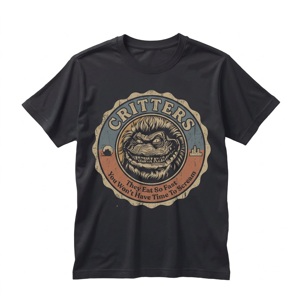 Retro 80s Sci-Fi Alien Monster Horror Movie Graphic Vintage Cotton Top Unisex TShirt