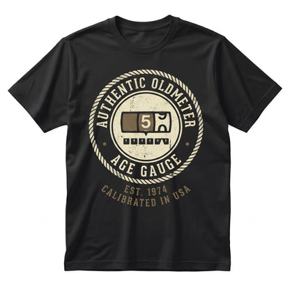 Oldometer 30th Birthday Gift Funny Speedometer Turning Thirty Gag Party Mens Womens Graphic Unisex TShirt
