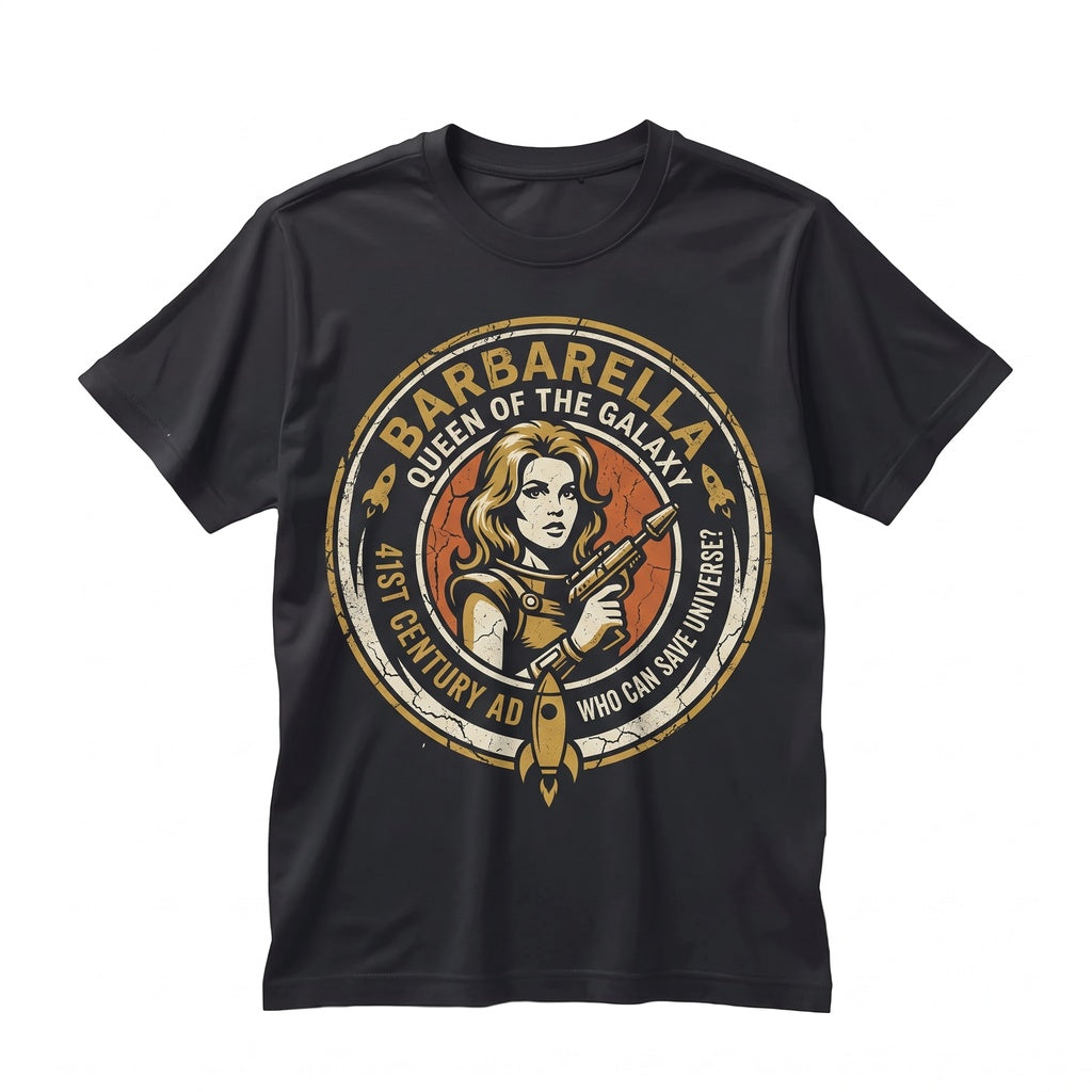 Vintage 1968 Space Heroine Retro Sci-Fi Graphic Unisex TShirt