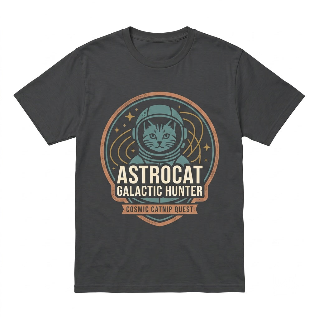 Space Astronaut Kitty Graphic Novelty Cosmic Galaxy Funny Pet Lover Gift Unisex TShirt