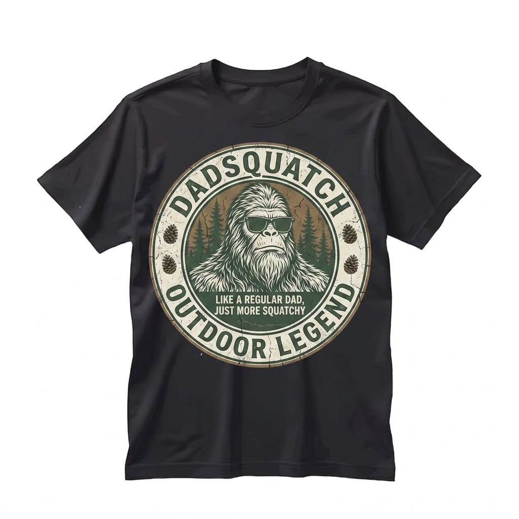 Funny Dadsquatch Sasquatch Bigfoot Papa Gift For Fathers Day Graphic Unisex TShirt