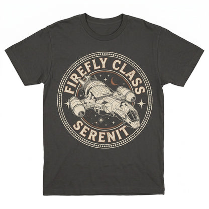Vintage Serenity Spaceship Sci-Fi Space Western Graphic Apparel Unisex TShirt