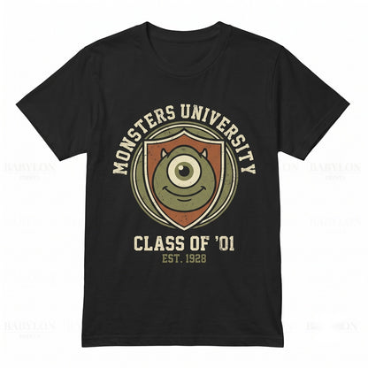 Vintage Mike Wazowski Funny Meme Cute Retro Cartoon Theme Park Trip Graphic Unisex TShirt