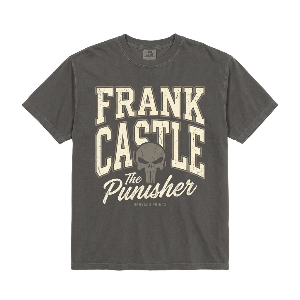 Vintage Frank Castle Graphic Skull Tee, Vigilante Jon Bernthal Father Gift Unisex TShirt