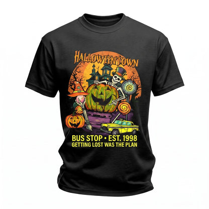 Vintage 1998 Est 90s Retro Halloween University Spooky Graphic Unisex TShirt