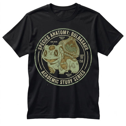 Vintage Grass Monster Anatomy Graphic Sleeveless Retro Japanese Anime Streetwear Y2K Unisex TShirt