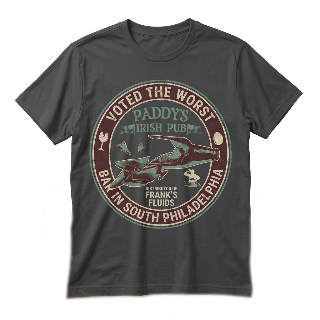 Paddys Irish Pub Philadelphia Bar Vintage Graphic Humorous TV Show Fan Art Unisex TShirt
