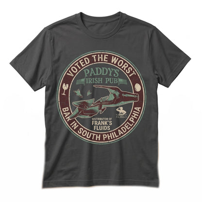 Paddys Irish Pub Philadelphia Bar Vintage Graphic Humorous TV Show Fan Art Unisex TShirt