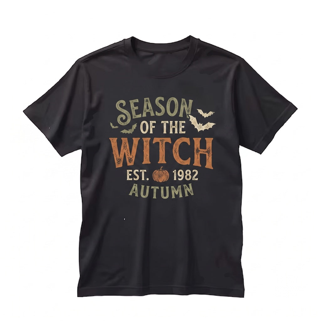 Spooky Halloween Raccoon Witch Hat Cauldron Fall Graphic Crewneck Sweatshirt Unisex TShirt