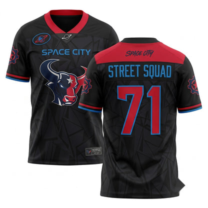 Unisex Stitched Football Fan Jersey, Breathable Mesh Athletic Game Day Jersey