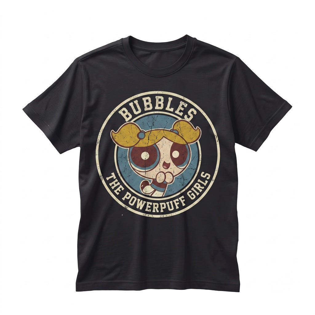 Personalized Bubbles Cute Superhero Blue Cartoon Character Baseball Family Matching Birthday Gift Unisex TShirt
