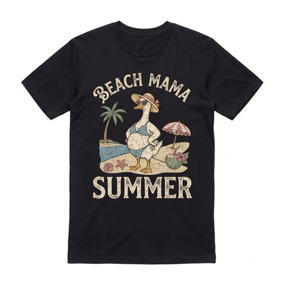 Pregnant Summer Goose Graphic Announcement Cute Party Gift Unisex TShirt