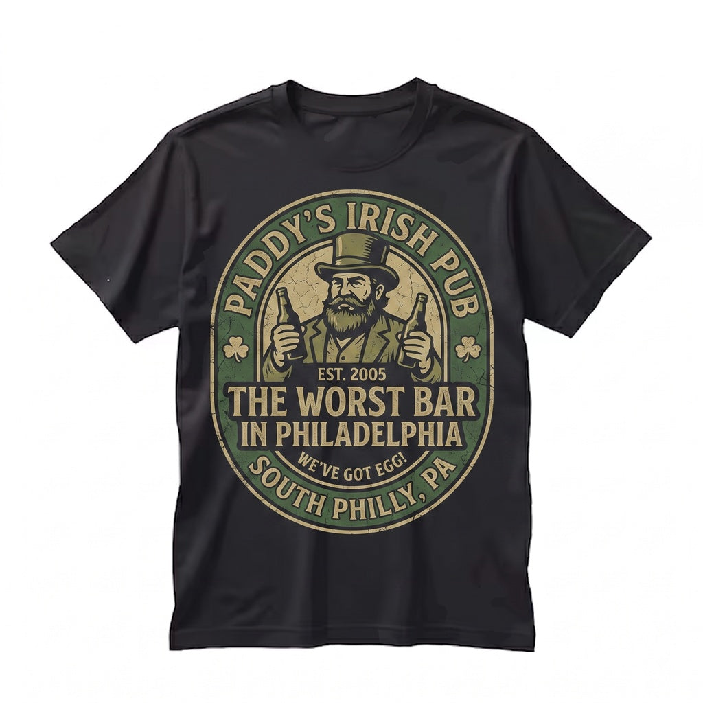 Funny Philadelphia Irish Bar St. Patricks Day TV Comedy Crewneck Unisex TShirt