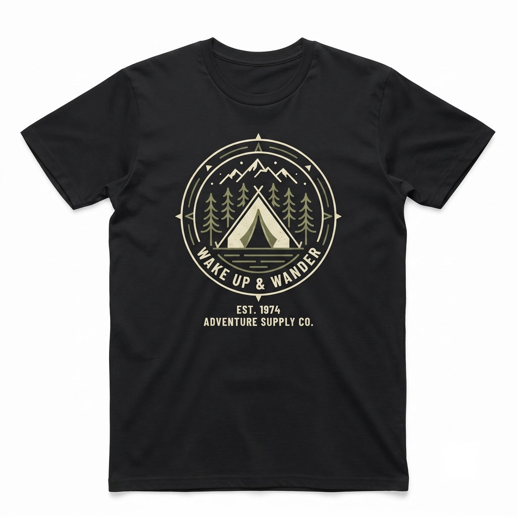 Vintage Nature Forest Camping Outdoor Graphic Apparel Unisex TShirt