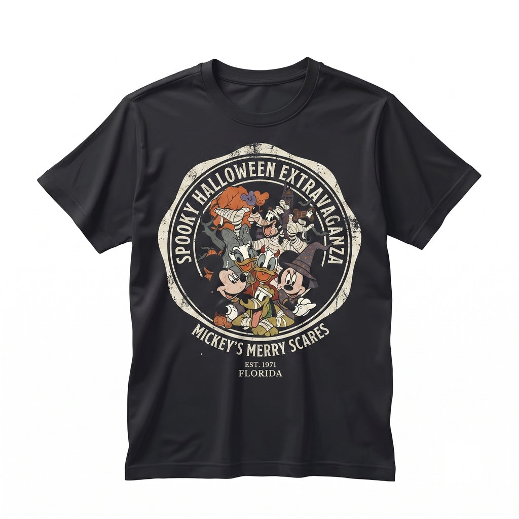 Florida Theme Park Halloween Vacation Magic Mouse Friends Fall Holiday Gift Long Sleeve Unisex TShirt