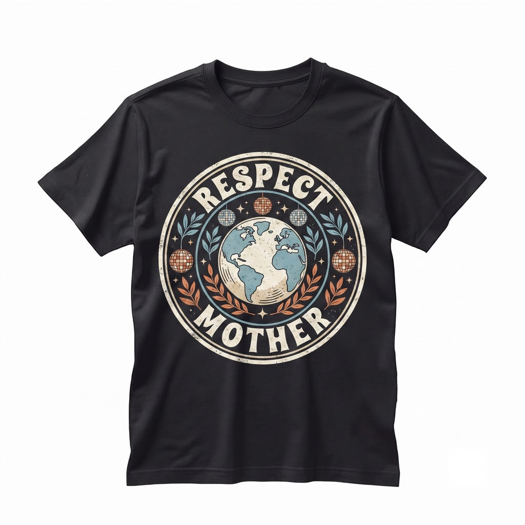 Respect Your Mother Graphic Slogan Apparel Cool Girl Mom Tee Unisex TShirt